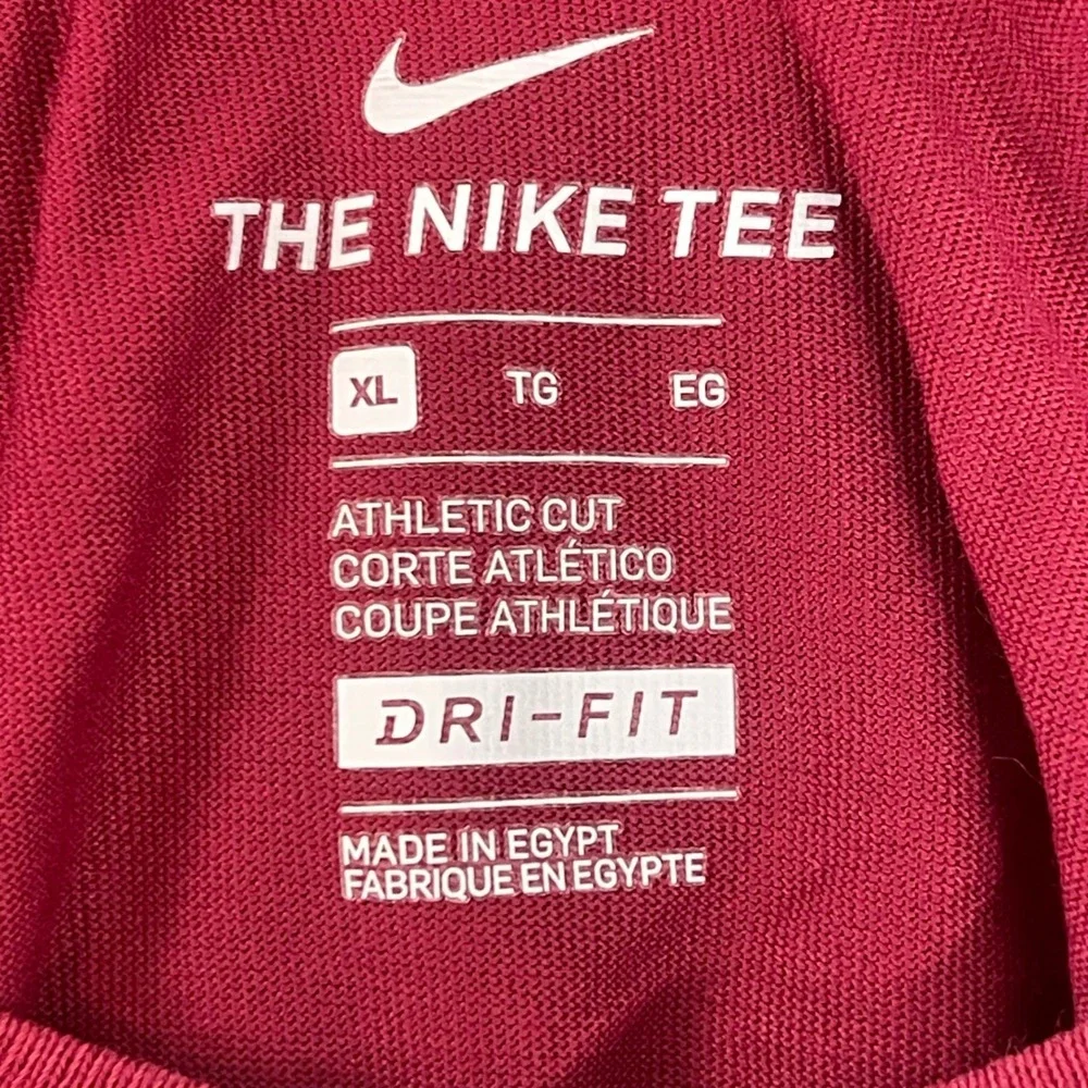 Nike Lock up Your Base Dri-Fit‎ Kids Size XL Baseball Graphic Red T-Shirt
